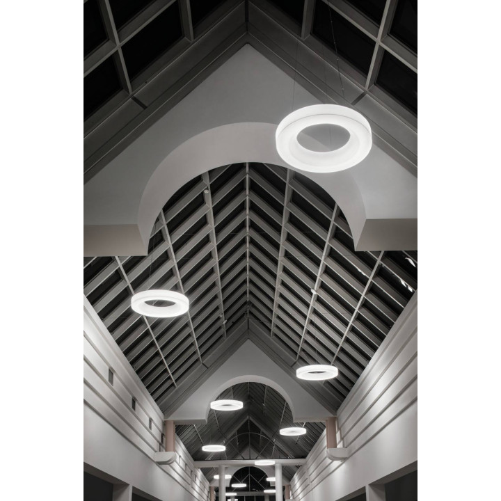 STILNOVO SATURN 7650, 7652 duża biała wisząca LED 75cm, 115cm DALI