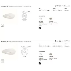 MR. MAGOO 8136, 8138 plafon LED 52cm-76cm Phase-cut 2700-3000K