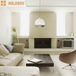 HOLDBOX Ballabio GU10/ES111 chrom, biała, czarna