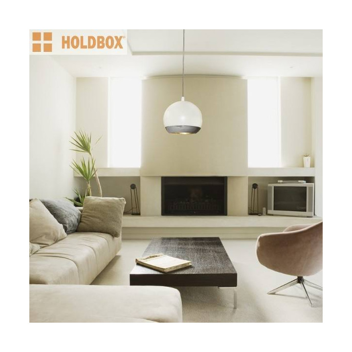 HOLDBOX Ballabio GU10/ES111 chrom, biała, czarna