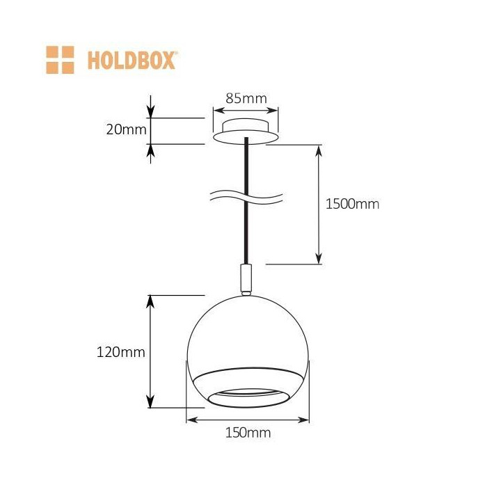 HOLDBOX Ballabio GU10/ES111 white, chrome, black