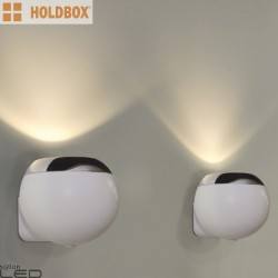 HOLDBOX Ballabio wall GU10/ES111 kinkiet chrom, biały, czarny