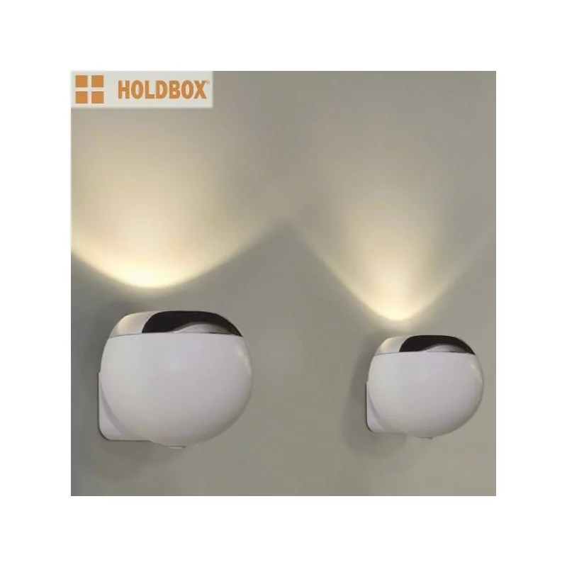 HOLDBOX Ballabio wall GU10/ES111 light chrome, white, black