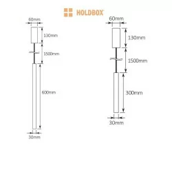 HOLDBOX MILANO 30, 60 pendant lamp LED 7,5W