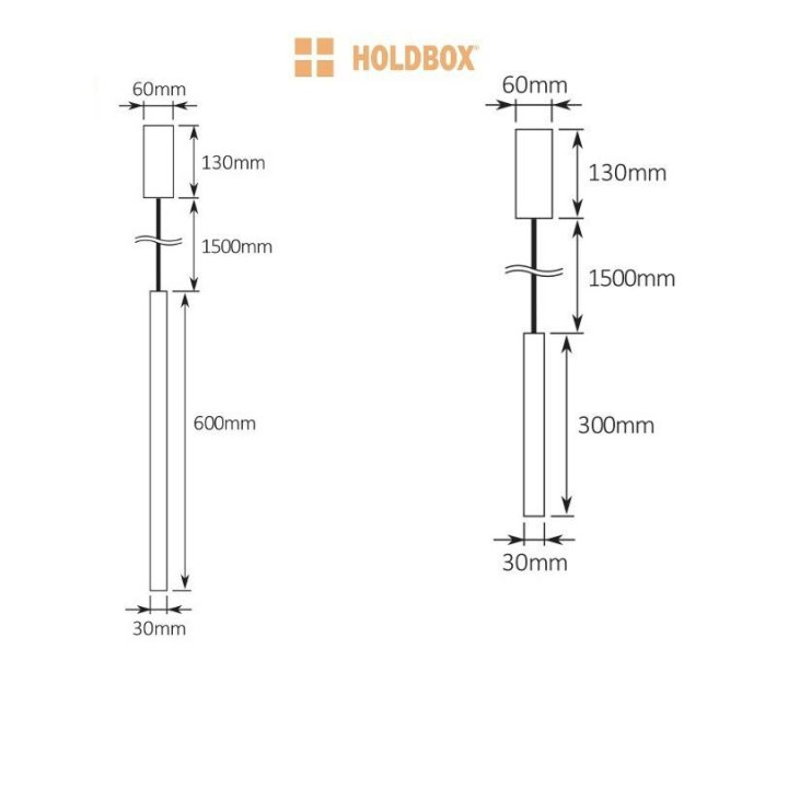 HOLDBOX MILANO 30, 60 pendant lamp LED 7,5W