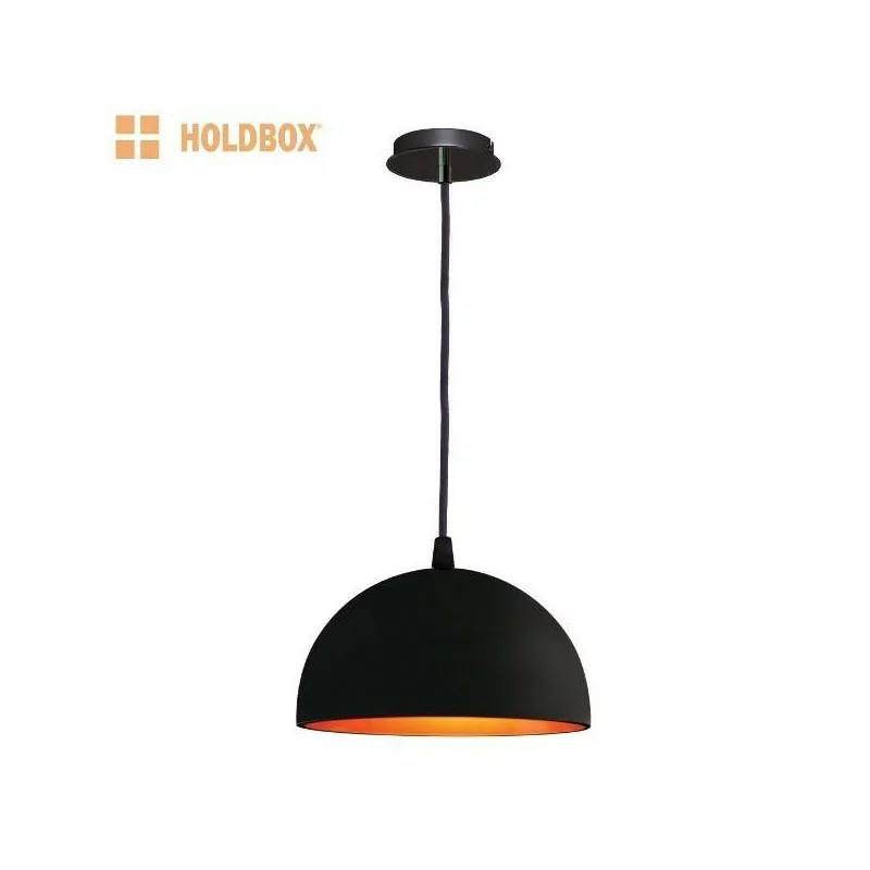 HOLDBOX PARMA E27 pendant white, black-gold