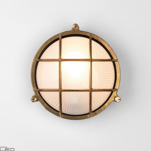 ASTRO THURSO Round wall lamp in natural brass color