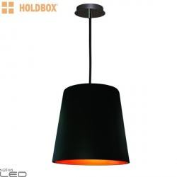 HOLDBOX MONZA E277 pendant lamp white, black-gold