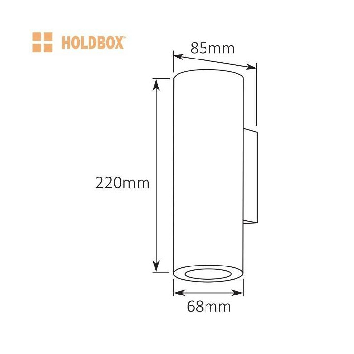 HOLDBOX BARI UP/DOWN GU10 kinkiet
