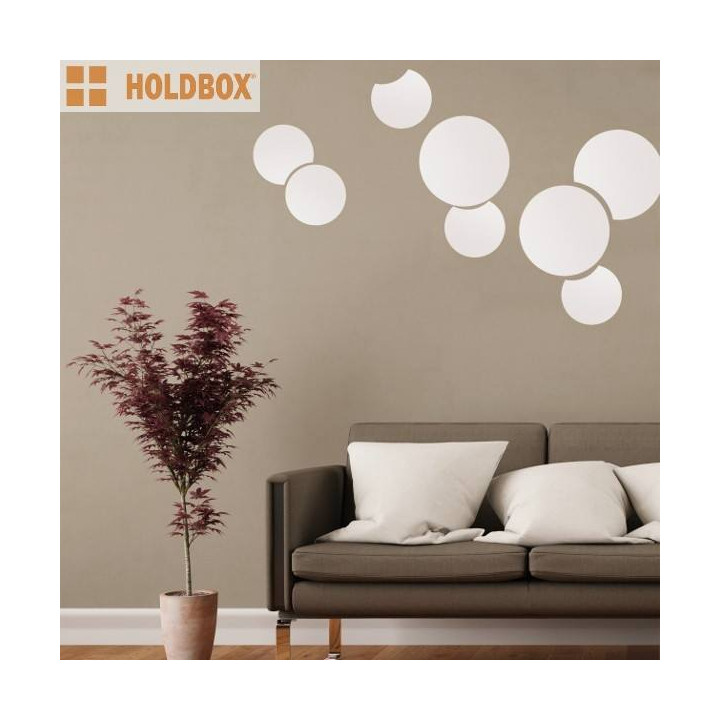 HOLDBOX RODI MOON kinkiet LED biały, czarny