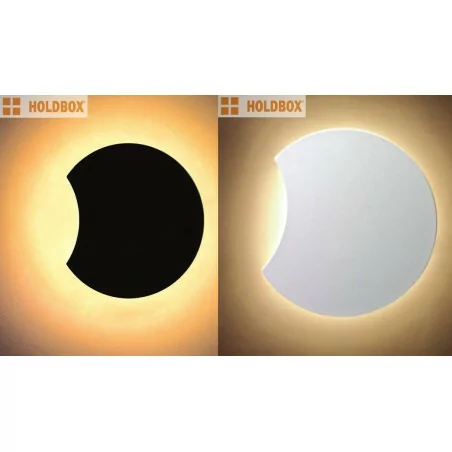 HOLDBOX RODI MOON wall light white, black HOLDBOX RODI MOON wall light white, black