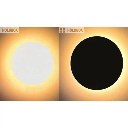 HOLDBOX JESI SUN kinkiet LED biały, czarny HOLDBOX JESI SUN kinkiet LED biały, czarny