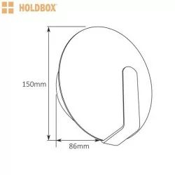 HOLDBOX ALBA kinkiet LED 5W biały, czarno-złoty