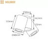 HOLDBOX BARI 2 ceiling lamp 2xGU10