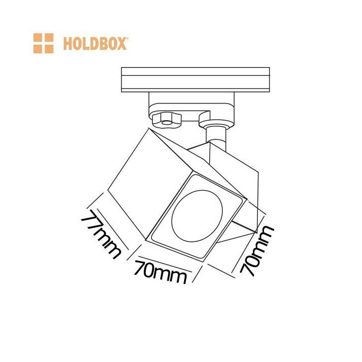 HOLDBOX VASTO 1 GU10 track system