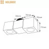 HOLDBOX VASTO ceiling 2 lamp GU10