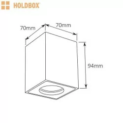 HOLDBOX VASTO ceiling lamp GU10