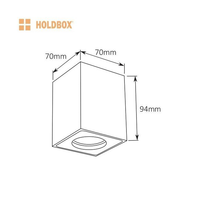 HOLDBOX VASTO ceiling lamp GU10