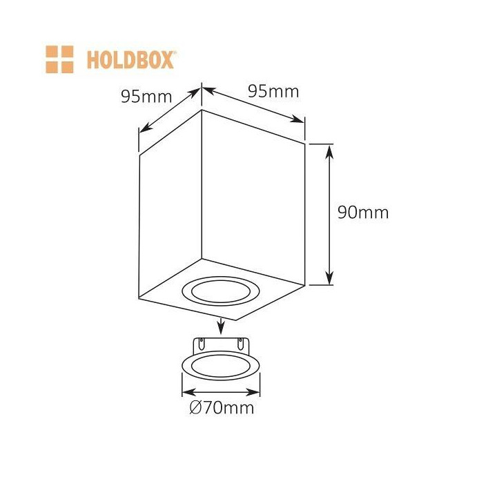 HOLDBOX Cube S-GU10 ceiling lamp