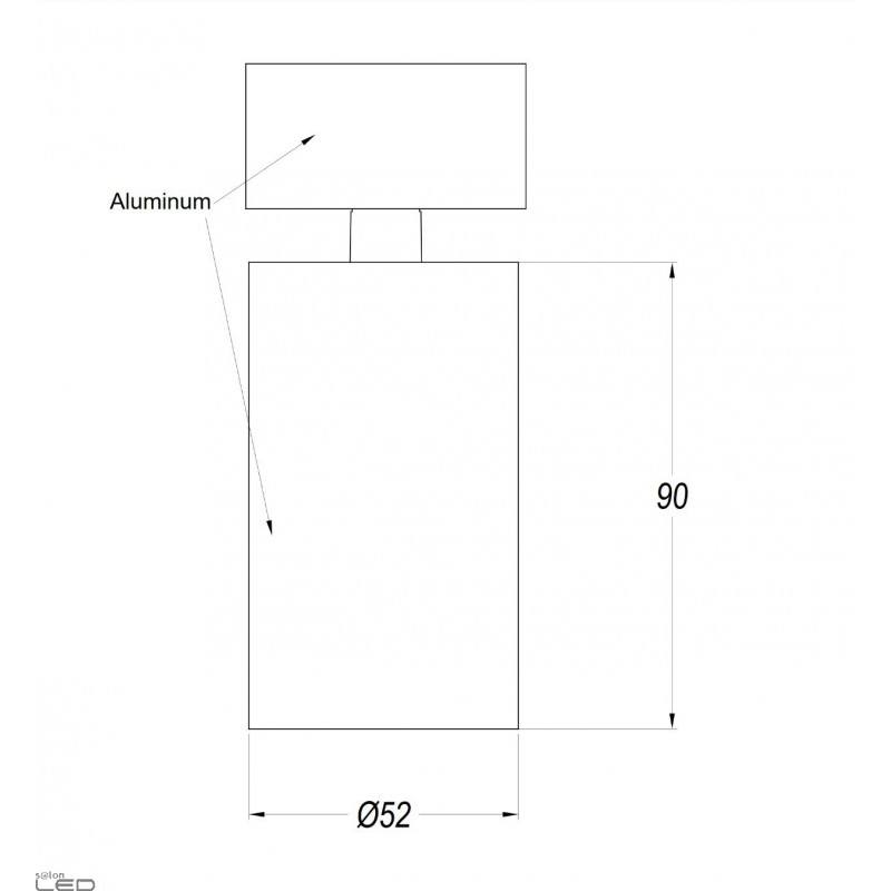 LEDSC4 ATOM 15648 modern LED lamp wall or ceiling 7,5W white, black
