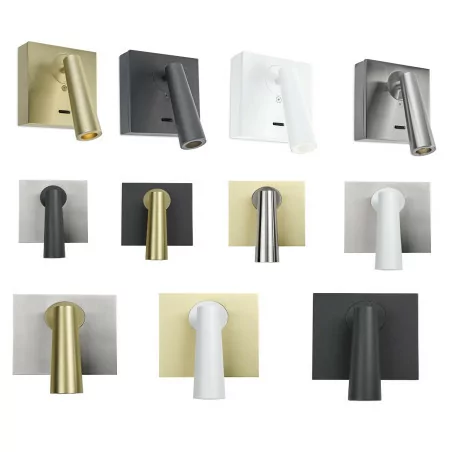 LEDS-C4 GAMMA 05-6420 wall light LED white, nickel, dark grey, gold