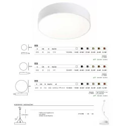 LEDS-C4 CAPRICE 15-619 plafon LED 24cm, 33cm, 52cm