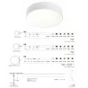 LEDS-C4 CAPRICE 15-619 ceiling LED 24cm, 33cm, 52cm