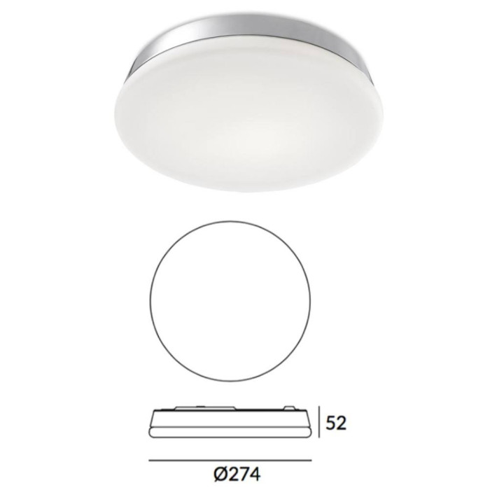 LEDS-C4 CIRCLE 15-6429-21-F9 ceiling bathroom LED lamp