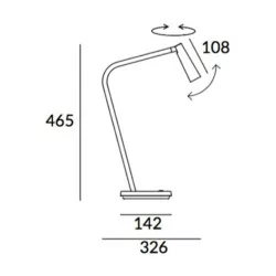 LEDS-C4 GAMMA 10-6420 lampa biurkowa LED 2,2W