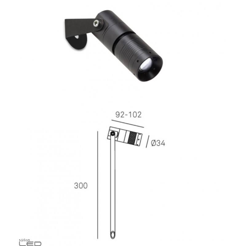 LEDSC4 ZOOM 05E03005 projector LED 3,6W 3000K, 4000K beam 13º60º