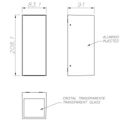 LEDS-C4 Afrodita 05-9919 wall light IP65 2xGU10