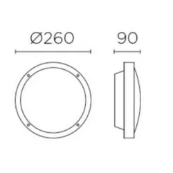 LEDS-C4  Basic Aluminium 15-9835-14/34/Z5 ceiling outdoor lamp LED