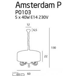 Maxlight AMSTERDAM P0103 Lampa wisząca