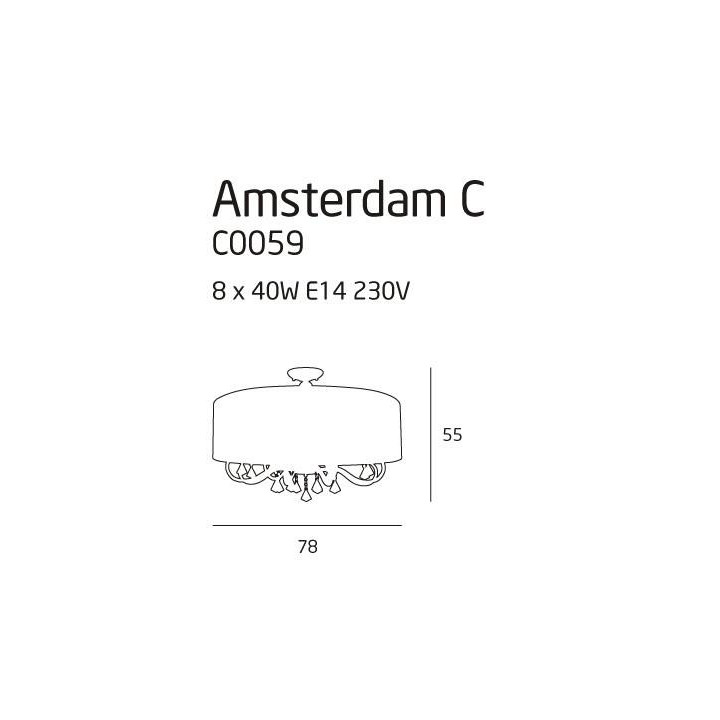 Maxlight AMSTERDAM C0059, C0060 Plafon
