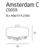 Maxlight AMSTERDAM C0059, C0060 Plafon