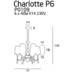 Maxlight CHARLOTTE P0109, P0110 Hanging lamp M, L