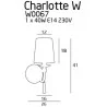 Maxlight CHARLOTTE W0067 Wall lamp