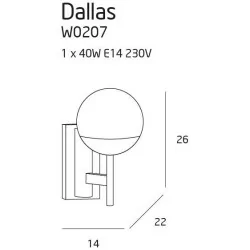 Maxlight DALLAS W0207 Kinkiet
