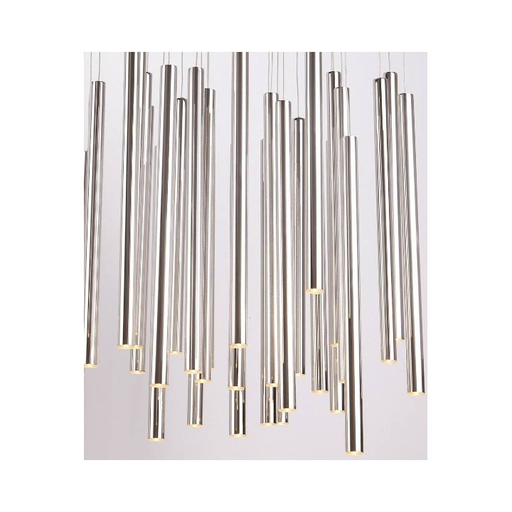 Maxlight hanging lamp ORGANIC COPPER LED 33x1W + 4x3W P0174 P0175 copper/chrome