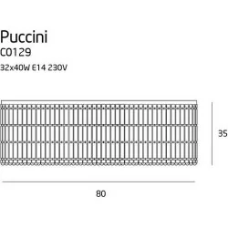 MAXlight PUCCINI C0127, C0128, C0129 Plafon