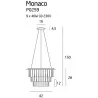 MAXlight MONACO P0259, P0260 Lampa wisząca