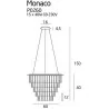 MAXlight MONACO pendant lamp gold, chrome