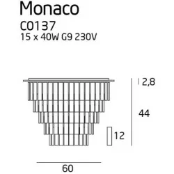 MAXlight MONACO C0136, C0137 Plafond