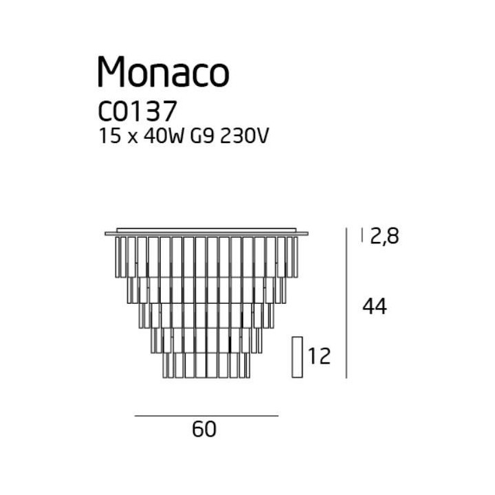 MAXlight MONACO C0136, C0137 Plafond