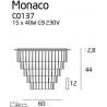 MAXlight MONACO C0136, C0137 Plafon