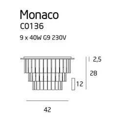 MAXlight MONACO C0136, C0137 Plafon