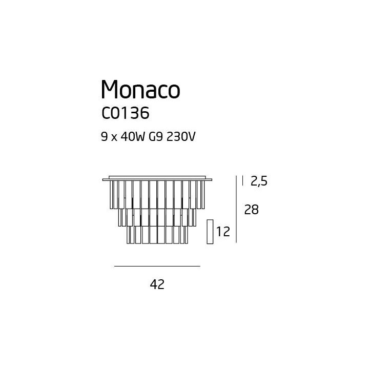 MAXlight MONACO C0136, C0137 Plafon