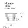 MAXlight MONACO C0136, C0137 Plafon