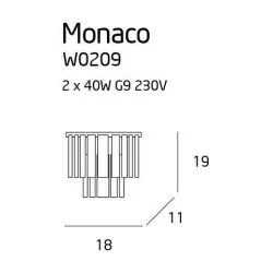 MAXlight MONACO W0209 Wall lamp