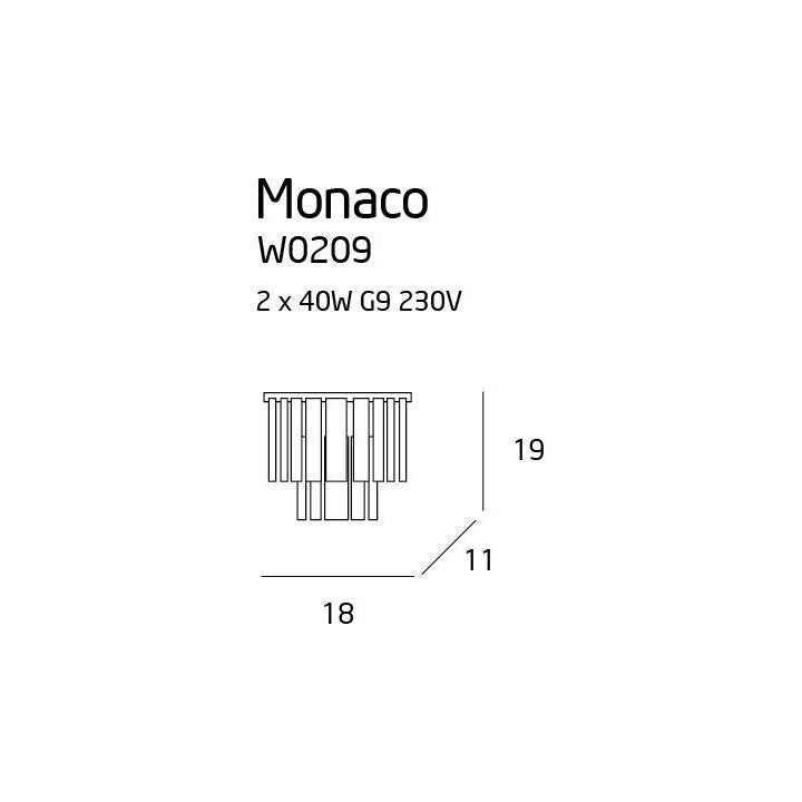 MAXlight MONACO W0209 Kinkiet